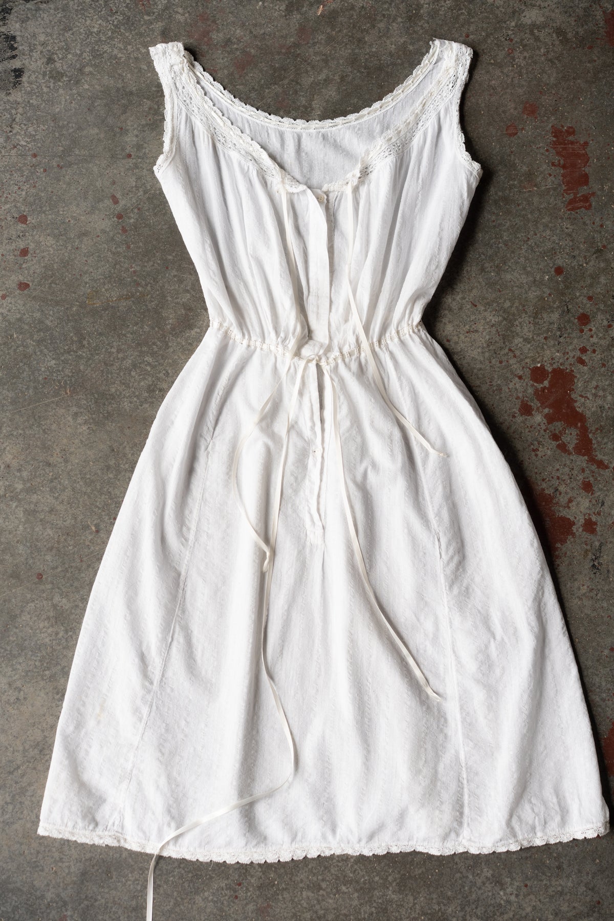 White Cotton Lace Dress