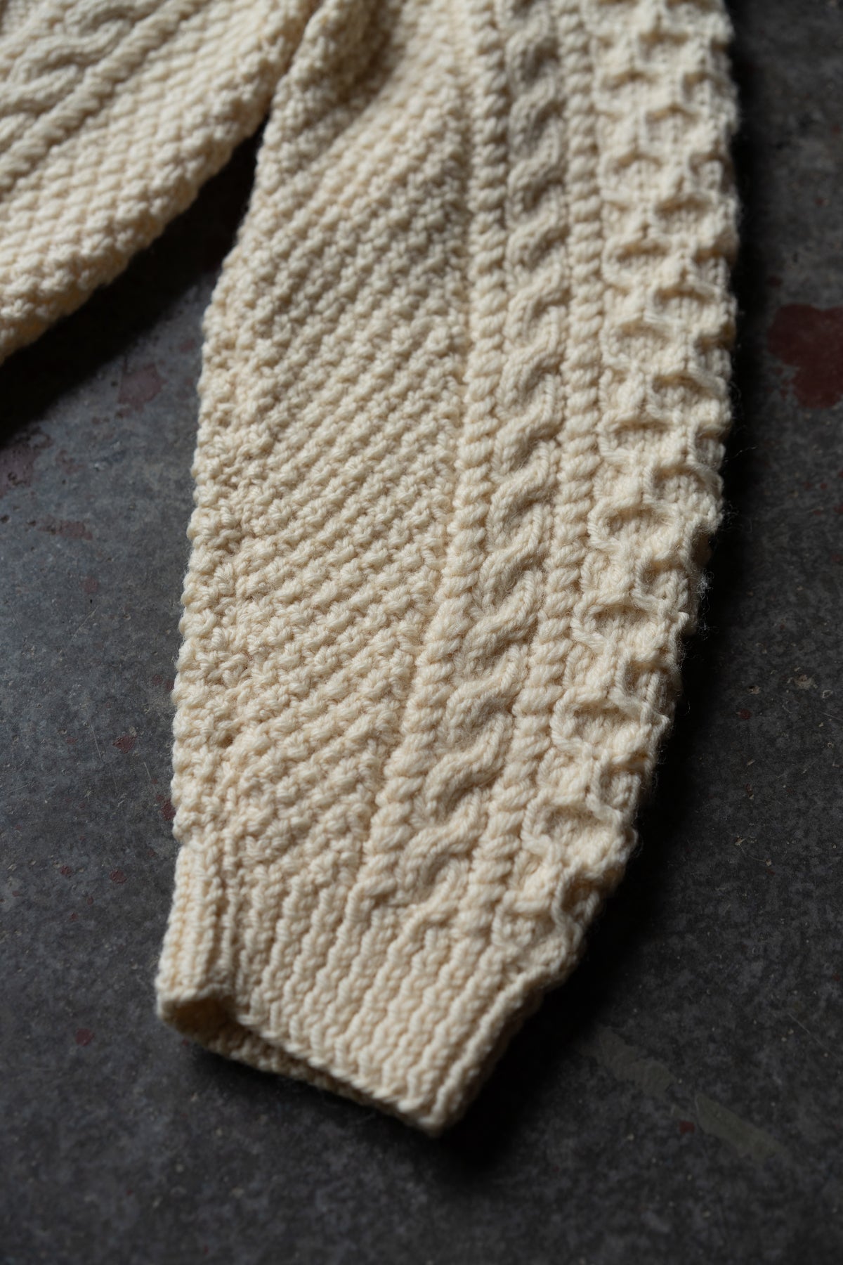 Blarney Woollen Mills Irish Hand-Knit Wool Cardigan