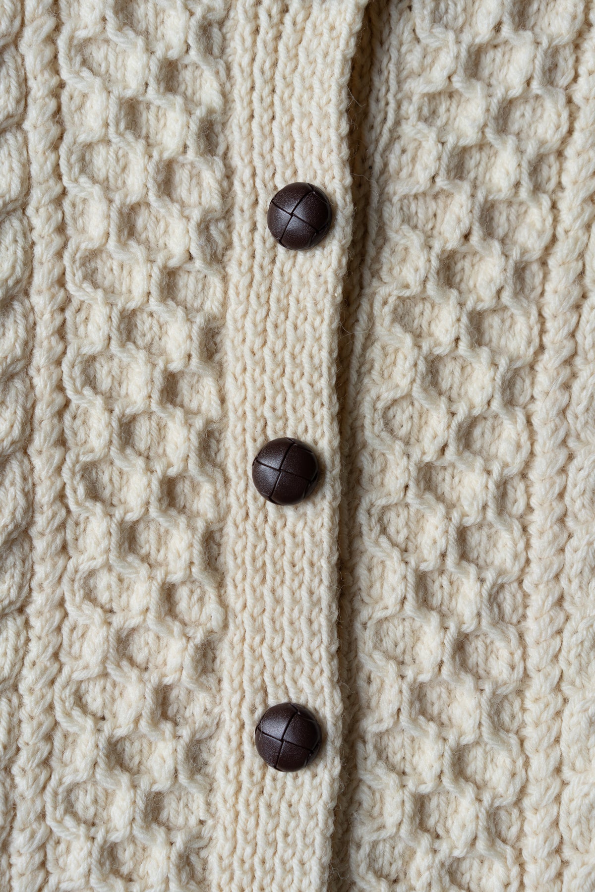Blarney Woollen Mills Irish Hand-Knit Wool Cardigan