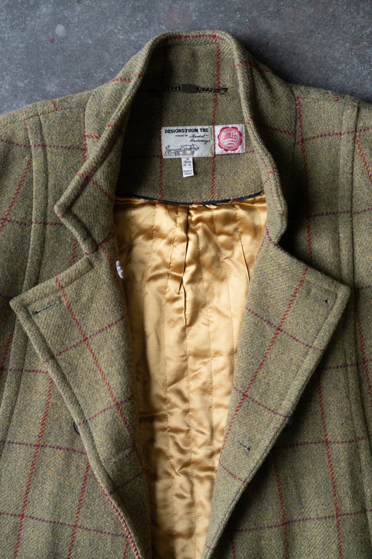 Joules Wool Check Jacket