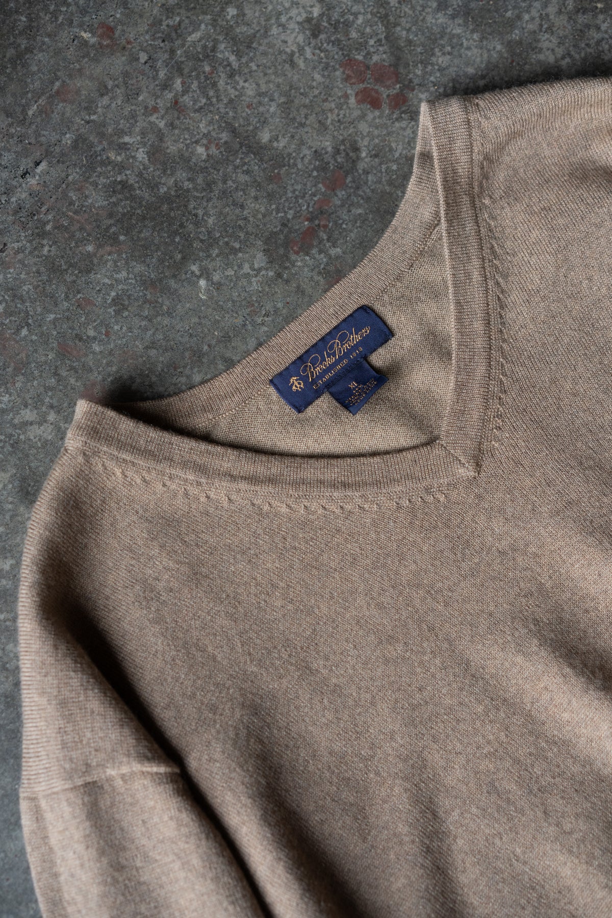 Brooks Brothers Merino Wool V-Neck Sweater