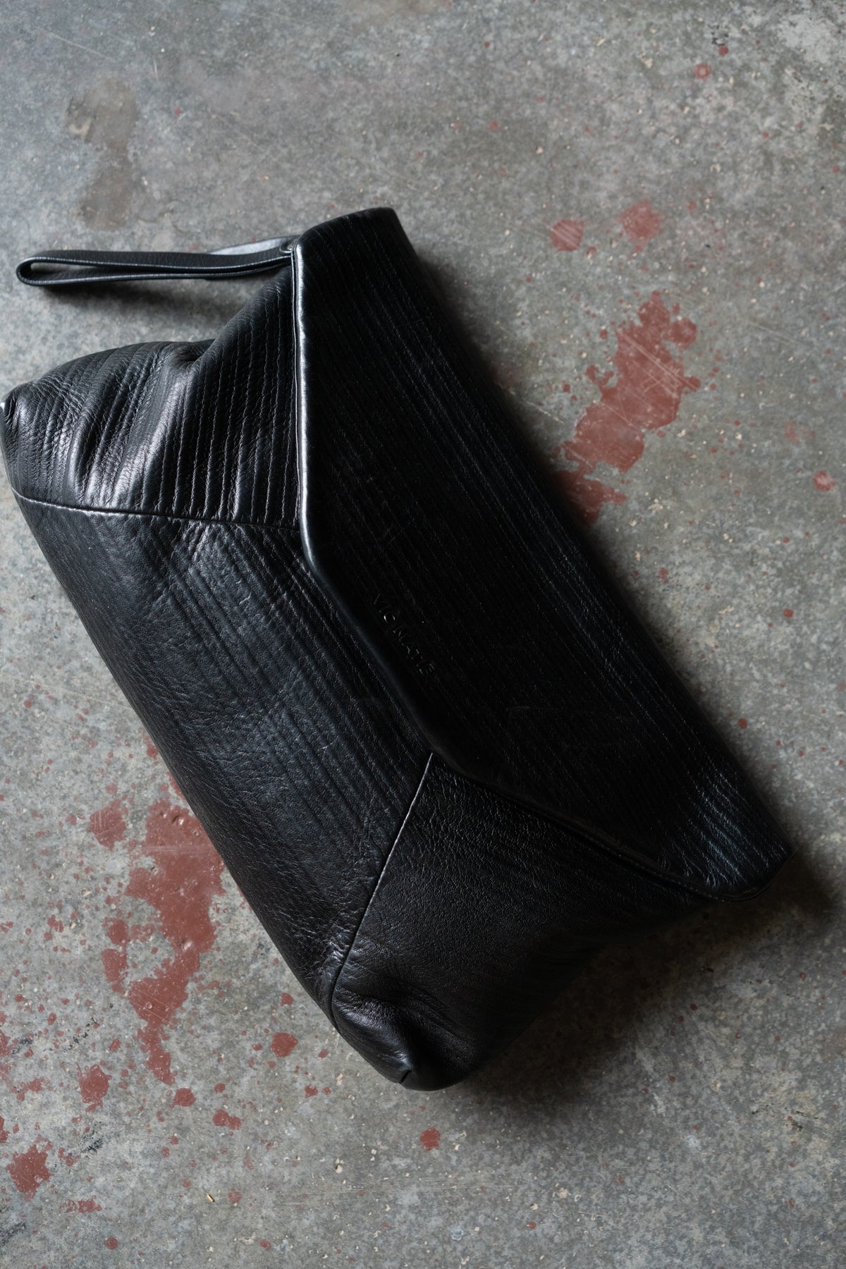 Vic Matié Black Leather Clutch