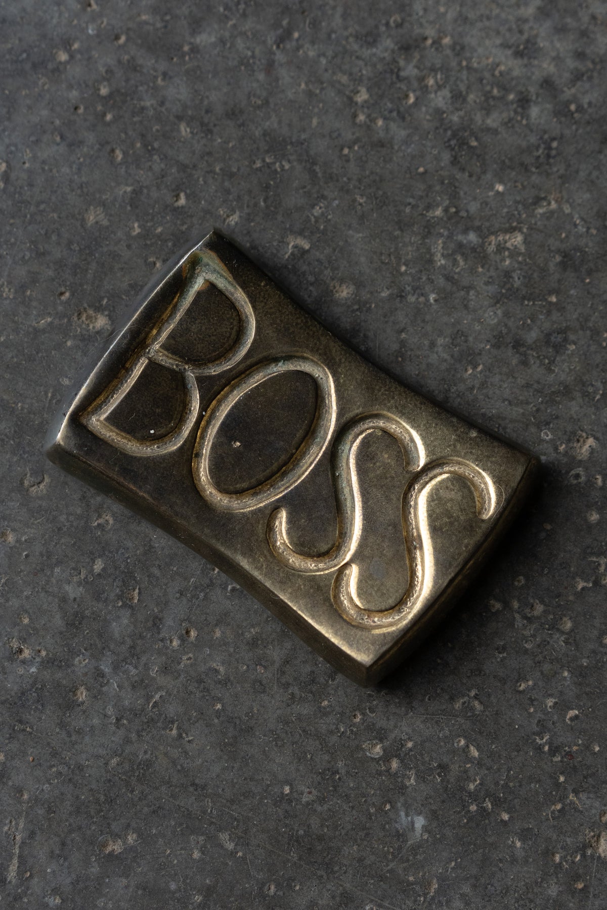 “BOSS” Brass Paperweight