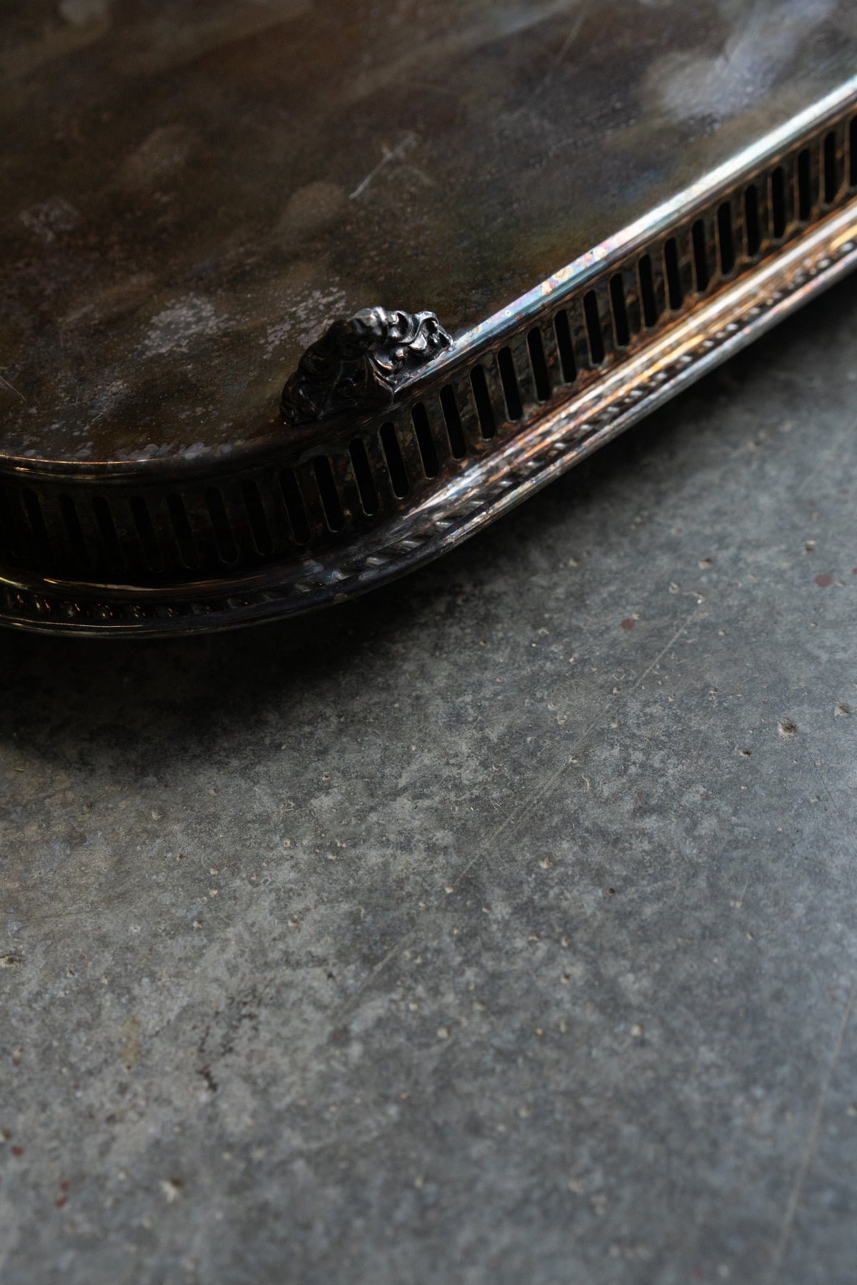 Engraved Silverplate Serving Tray