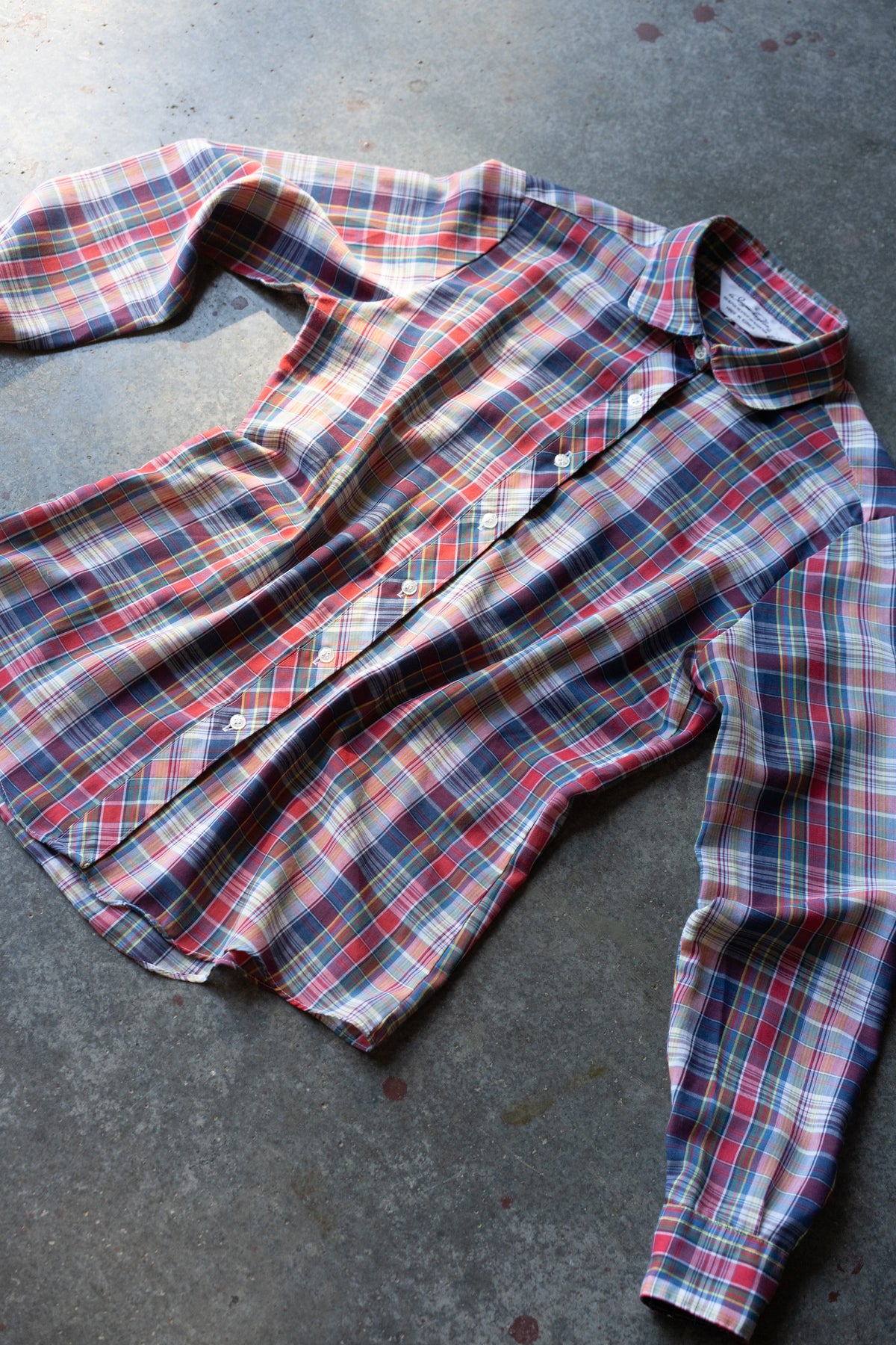 80s Wayne Taylor Plaid Button Down Shirt