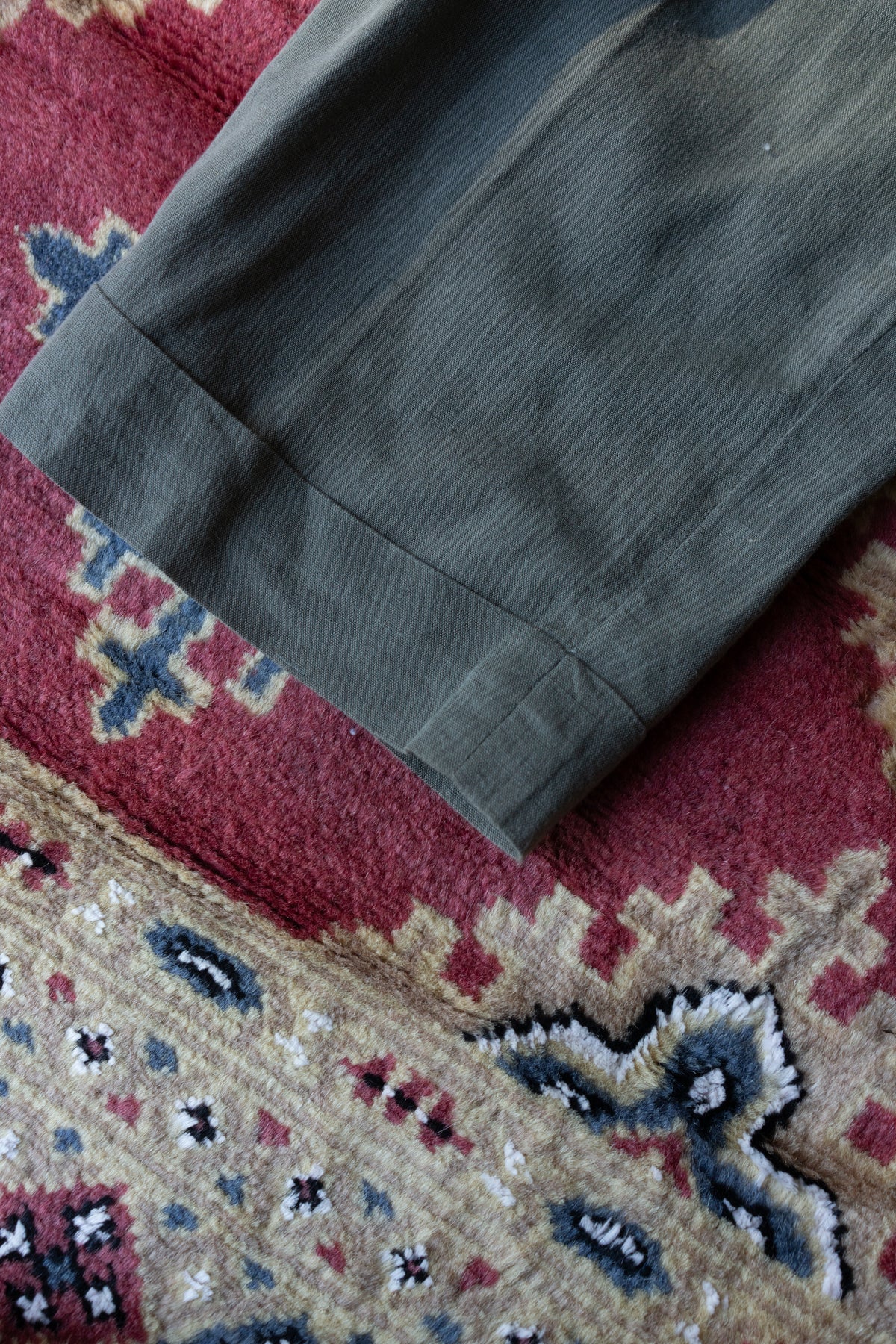 Waterland Affairs Olive Green Pleated Trousers