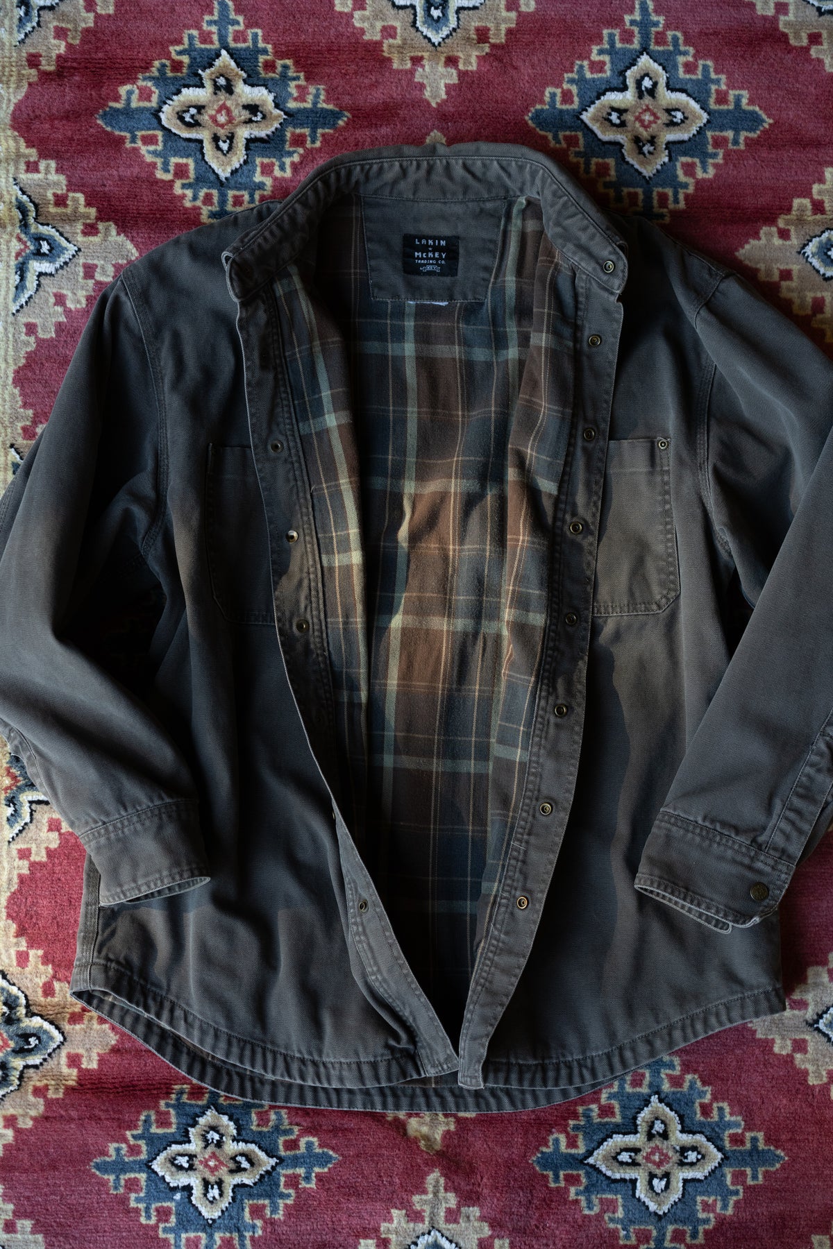Lakin McKey Trading Co. Faded Canvas Workwear Jacket