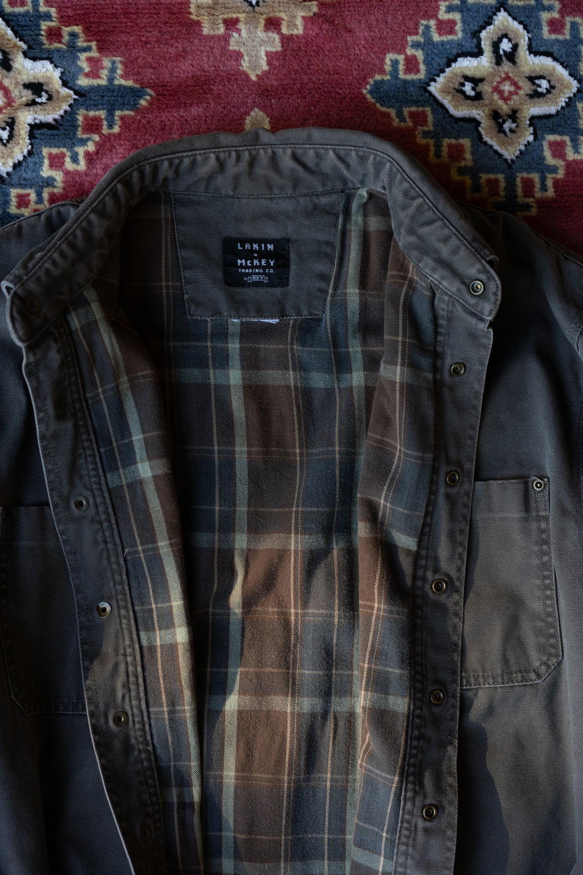Lakin McKey Trading Co. Faded Canvas Workwear Jacket
