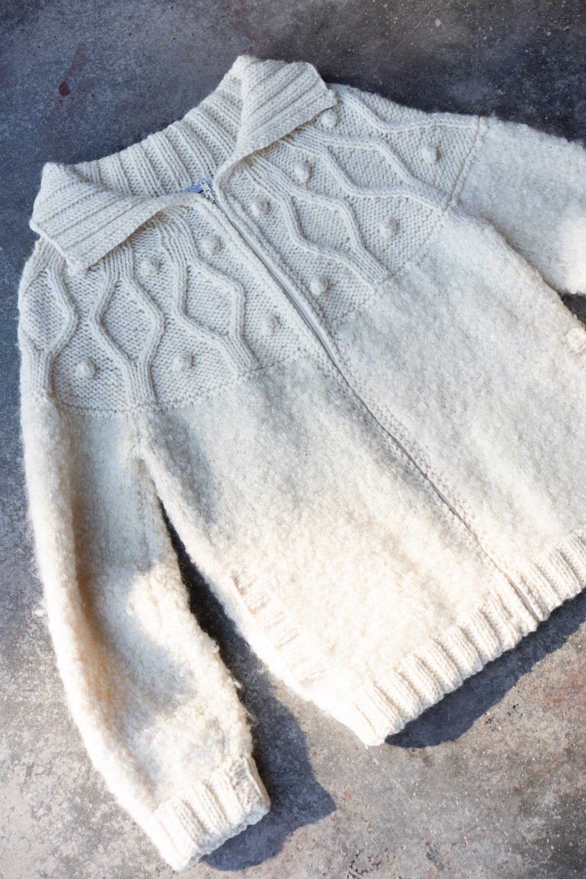 Avoca Handweavers Irish Wool Zip Cardigan
