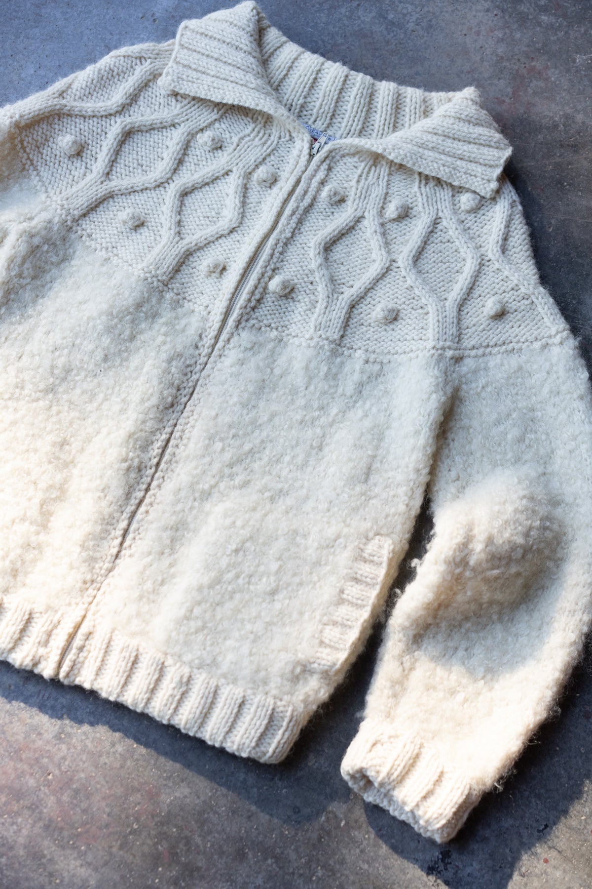 Avoca Handweavers Irish Wool Zip Cardigan