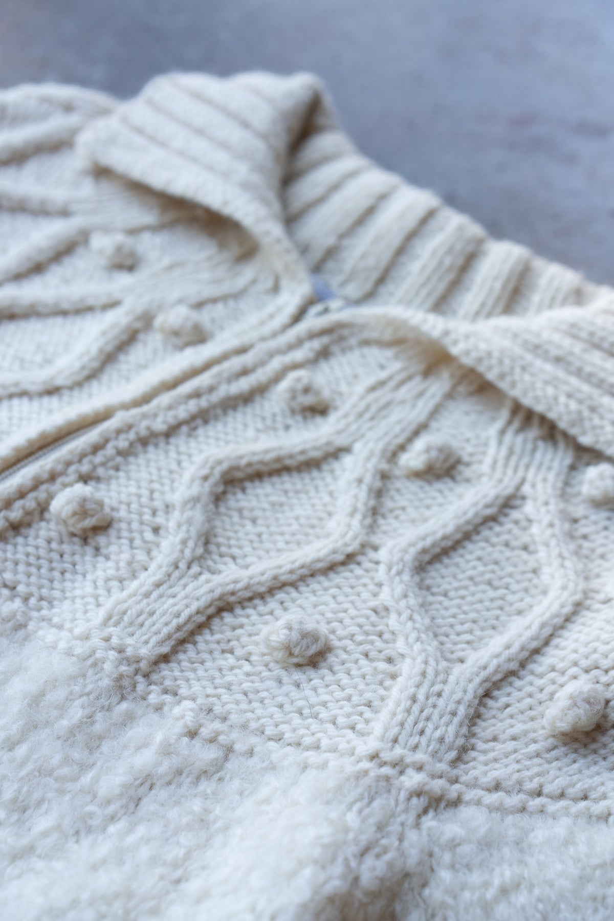 Avoca Handweavers Irish Wool Zip Cardigan