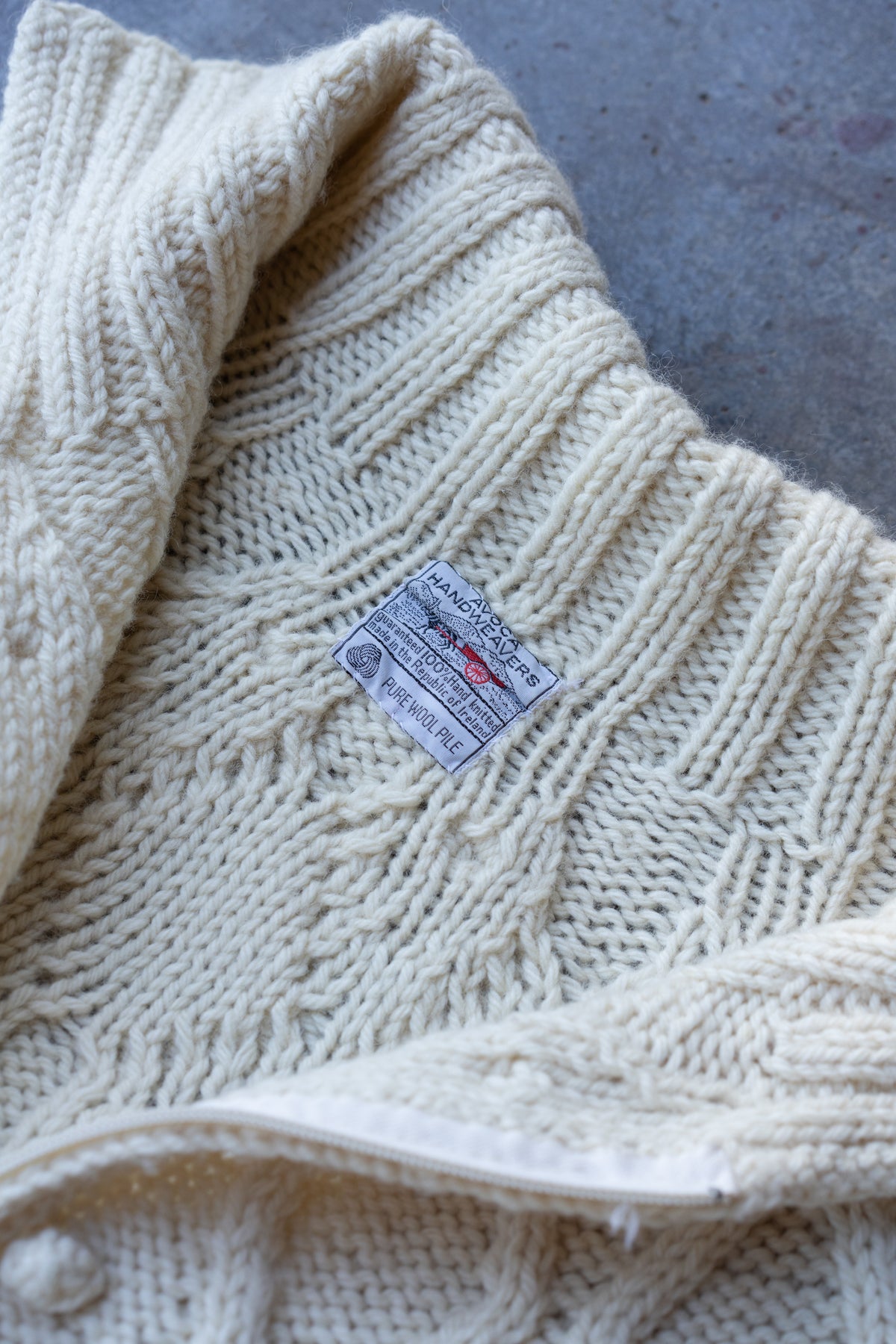 Avoca Handweavers Irish Wool Zip Cardigan