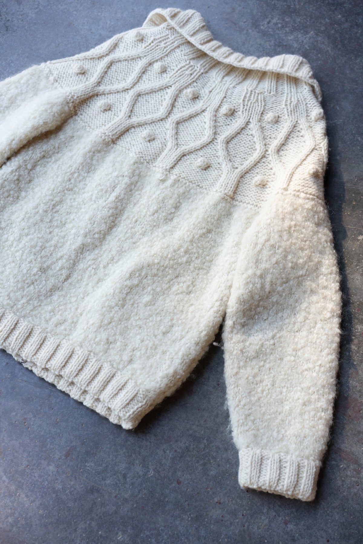 Avoca Handweavers Irish Wool Zip Cardigan