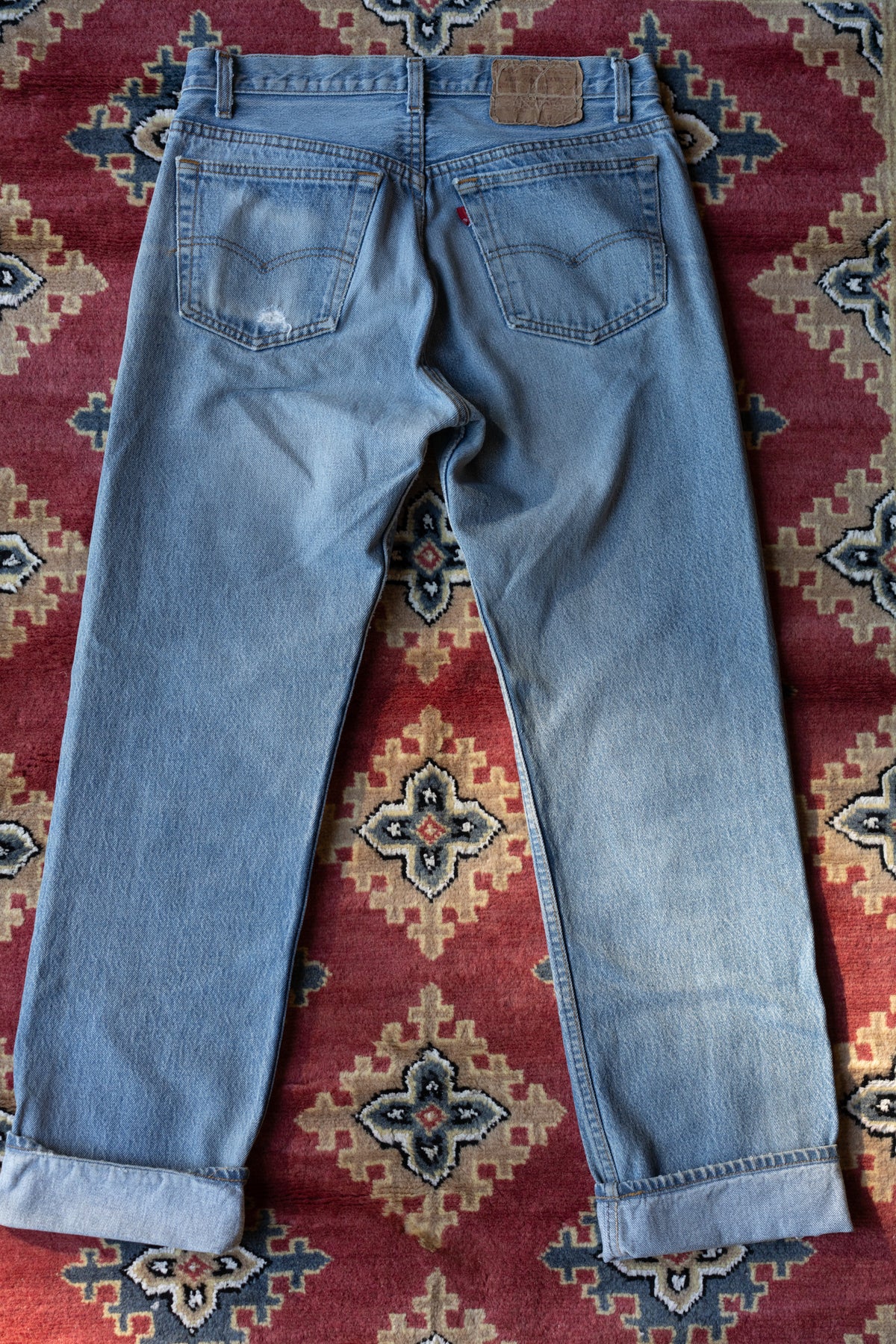80s Levi's 501 Faded Light Wash Jeans