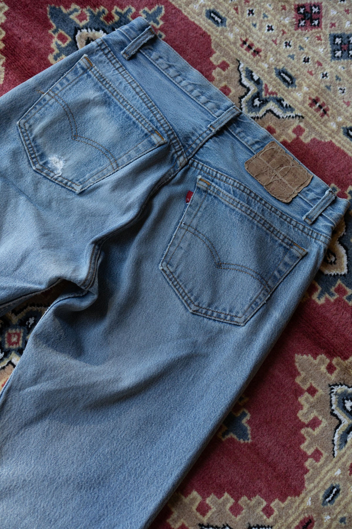 80s Levi's 501 Faded Light Wash Jeans