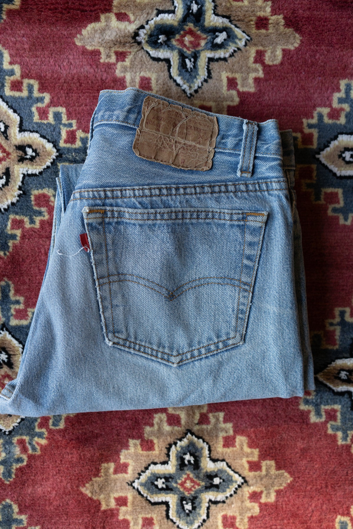 80s Levi's 501 Faded Light Wash Jeans