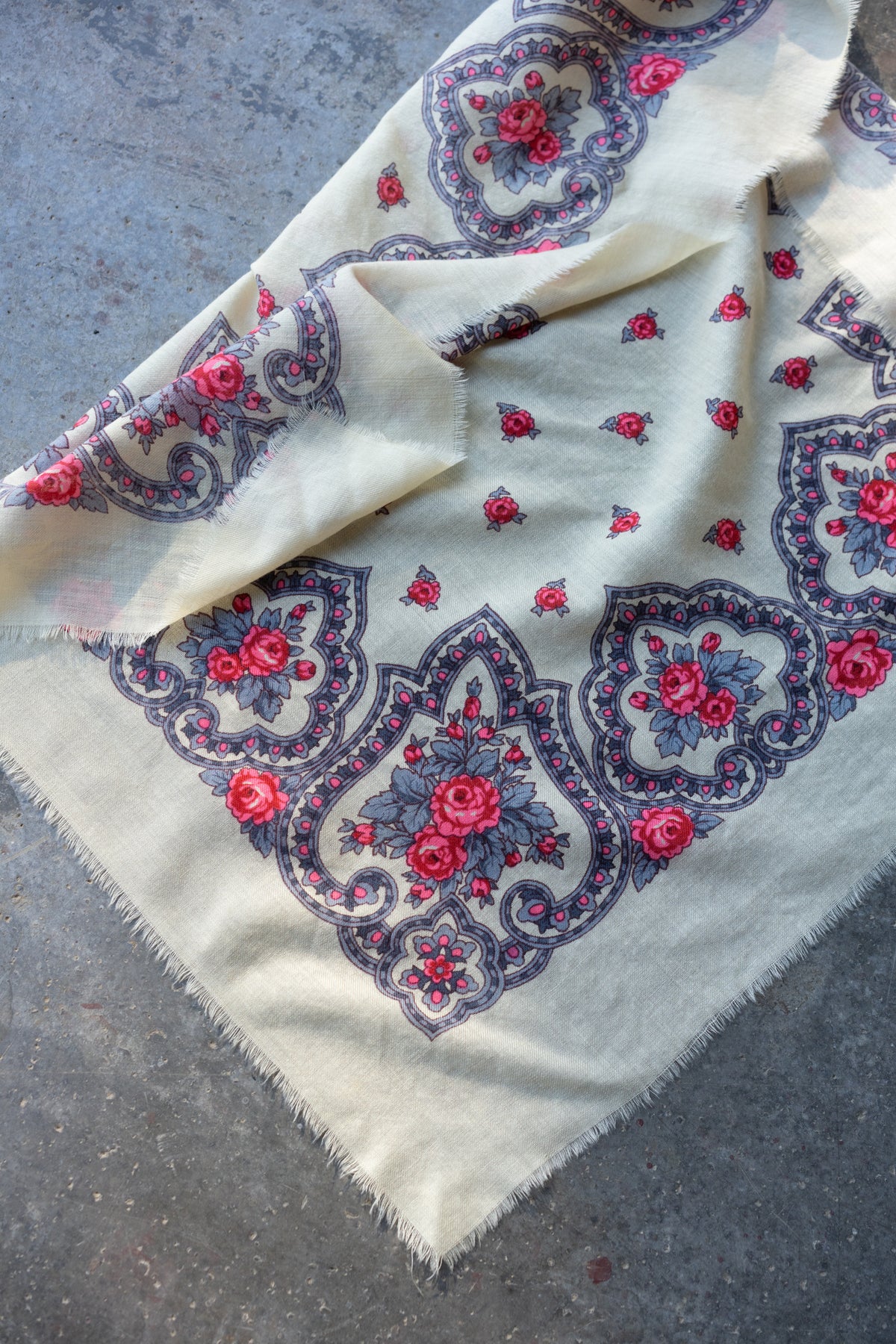 Floral Paisley Square Scarf