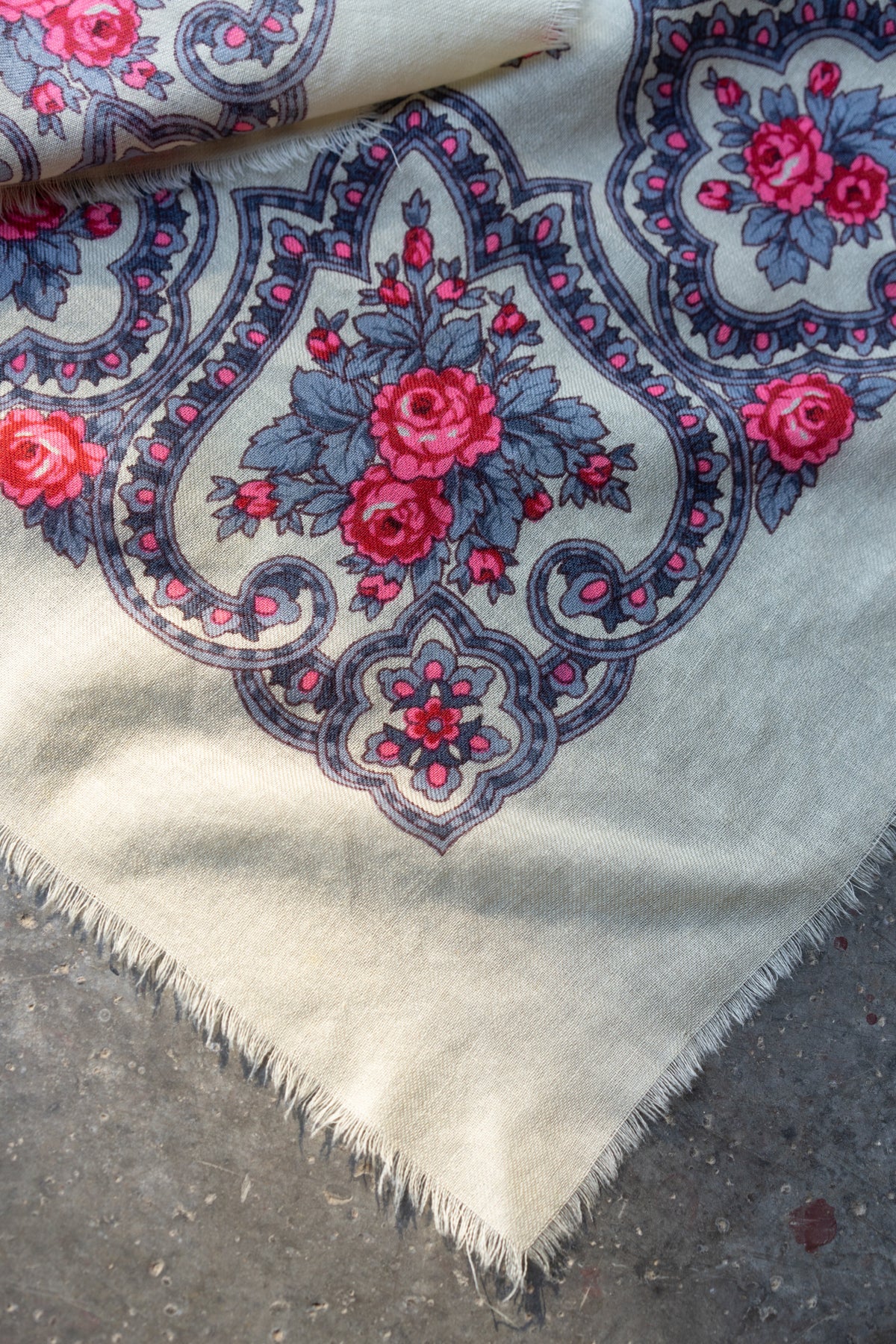 Floral Paisley Square Scarf