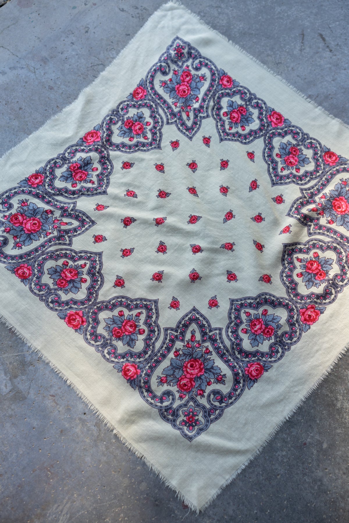 Floral Paisley Square Scarf