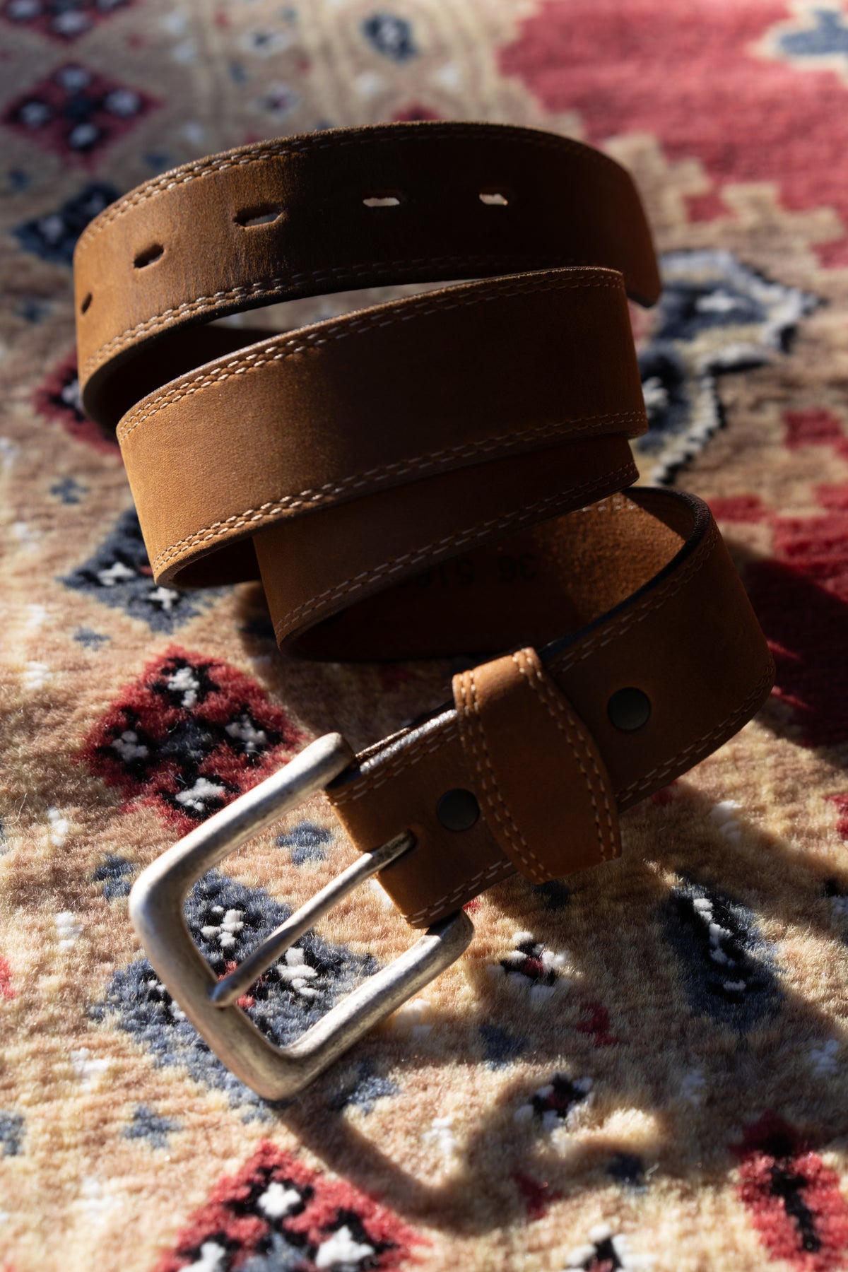 Silver Creek Brown Top Grain Leather Belt