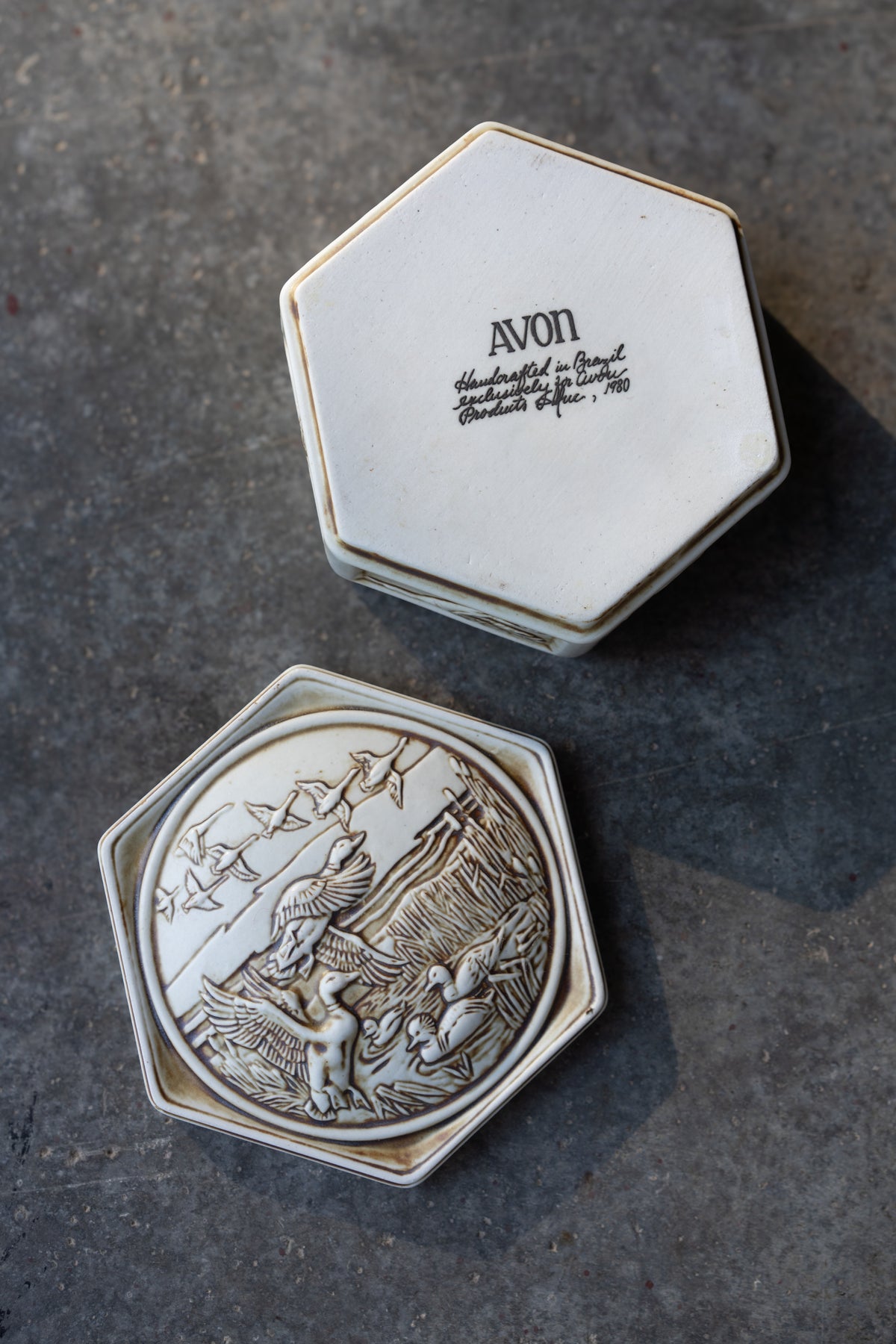 80's Avon Ceramic Trinket Box