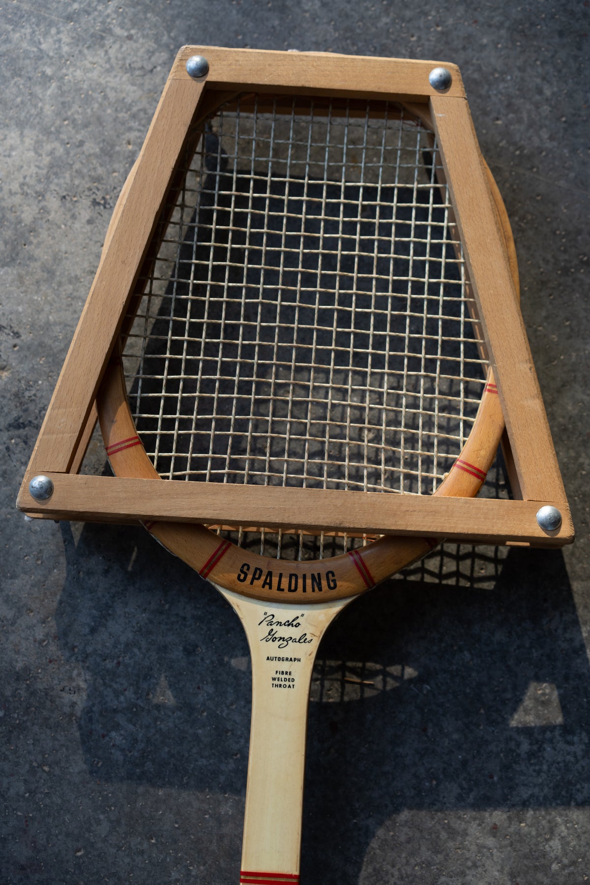 Spalding Pancho Gonzales Autograph Tennis Racket