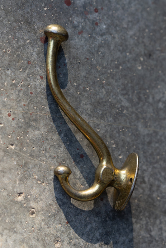 Brass Double Wall Hook
