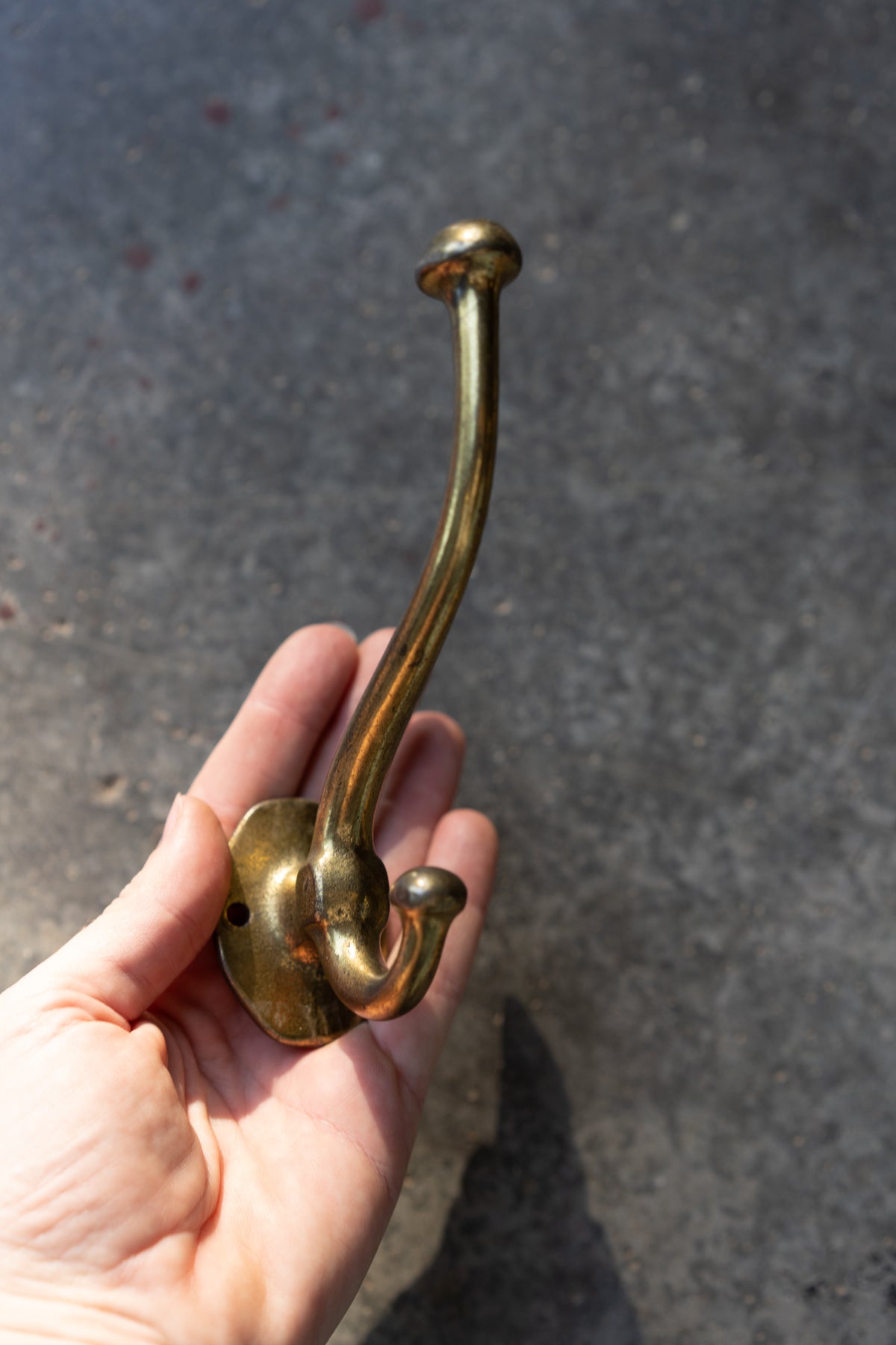 Brass Double Wall Hook