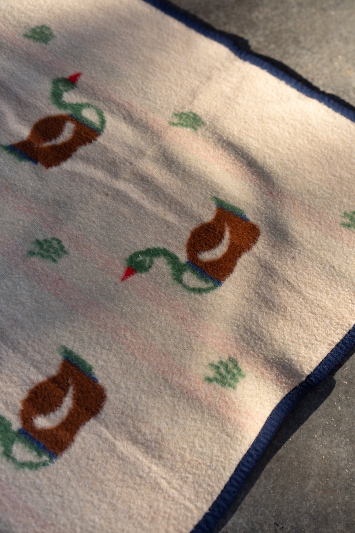 Reversible Duck Print Blanket