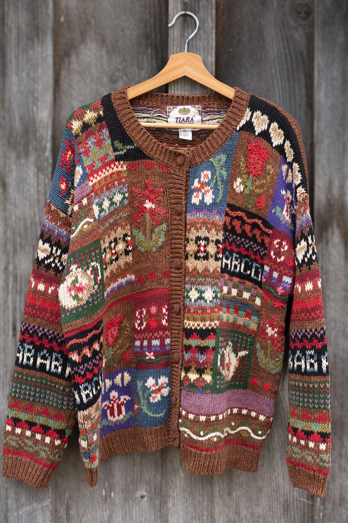 Folk Art Knit Cardigan