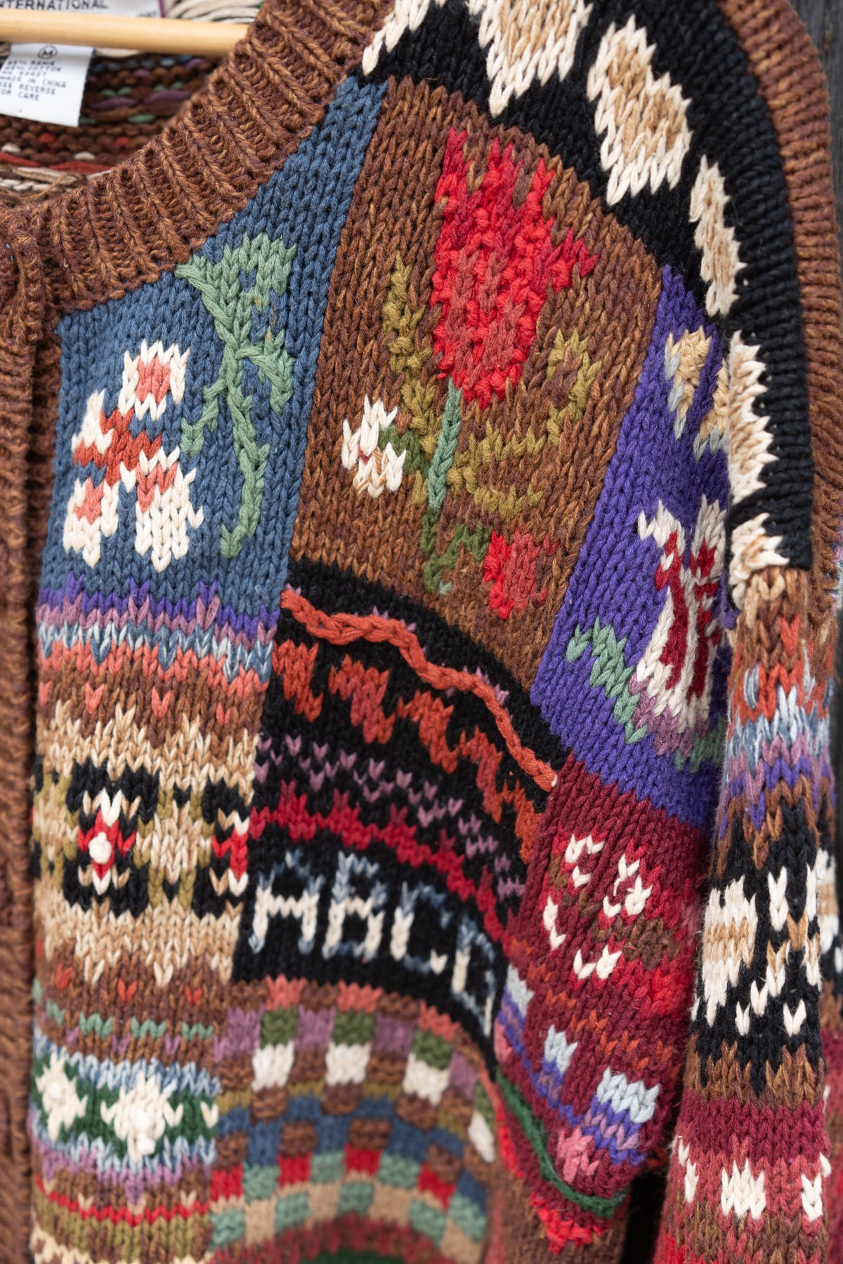 Folk Art Knit Cardigan