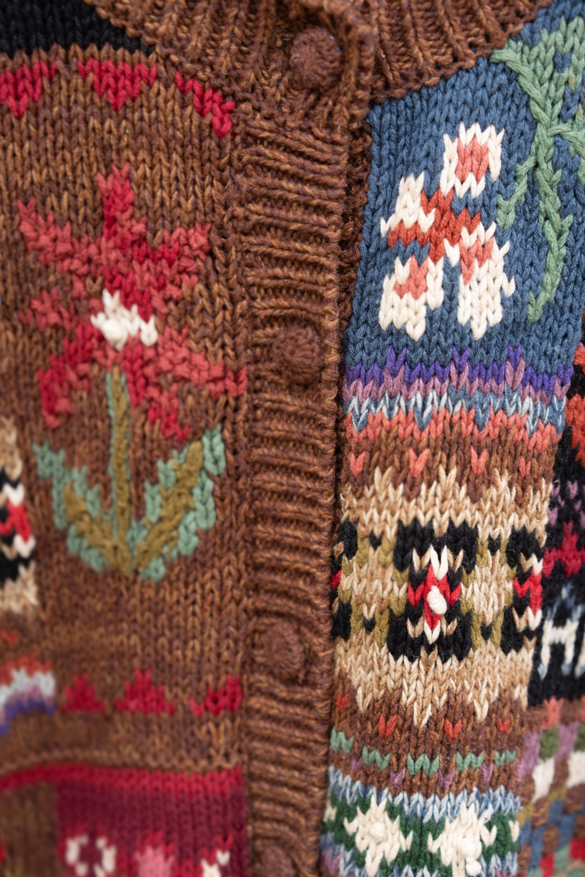 Folk Art Knit Cardigan