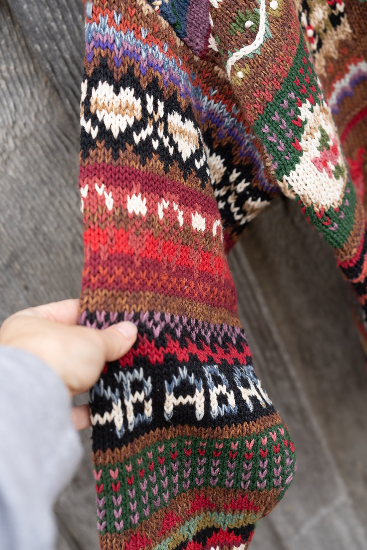 Folk Art Knit Cardigan