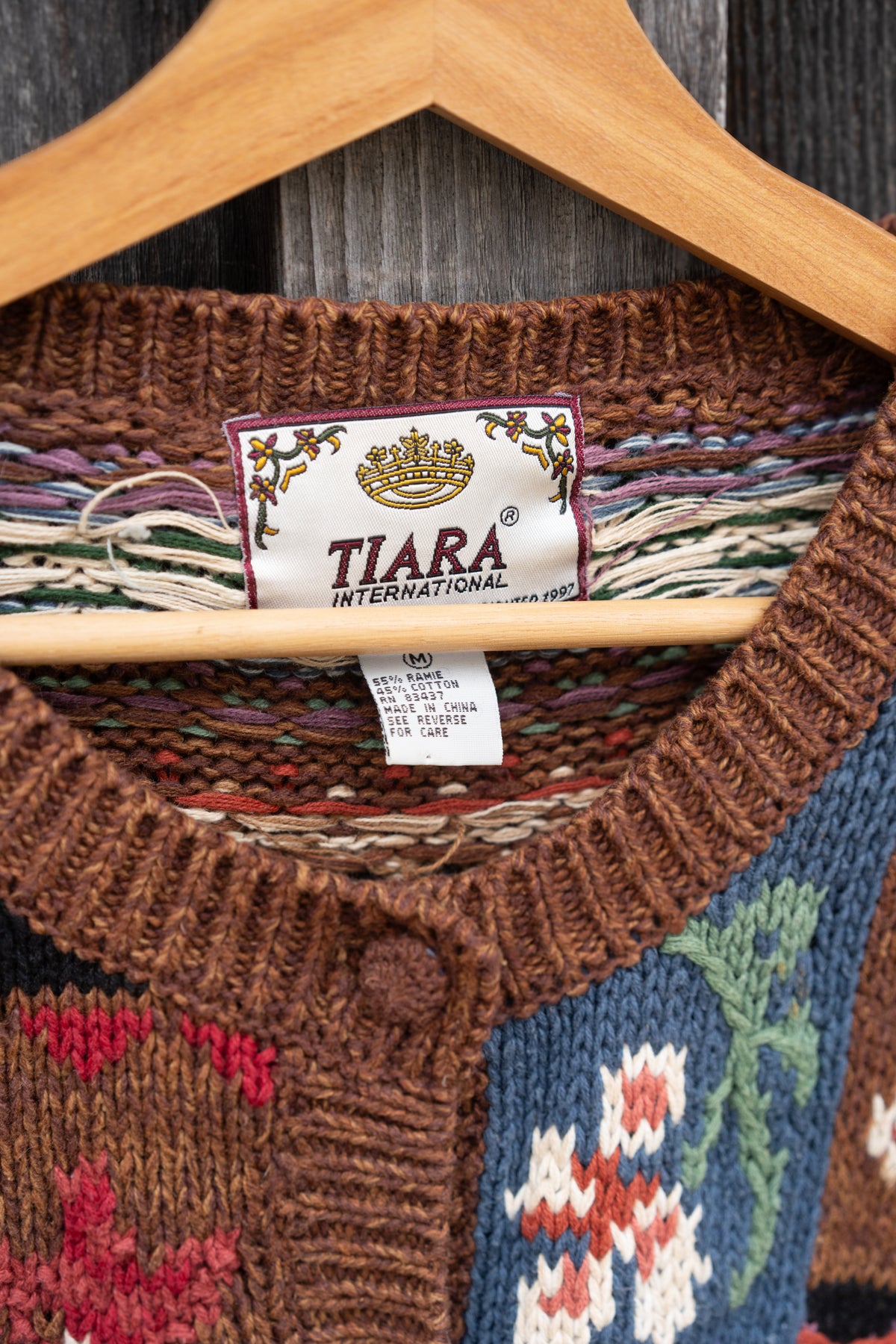 Folk Art Knit Cardigan