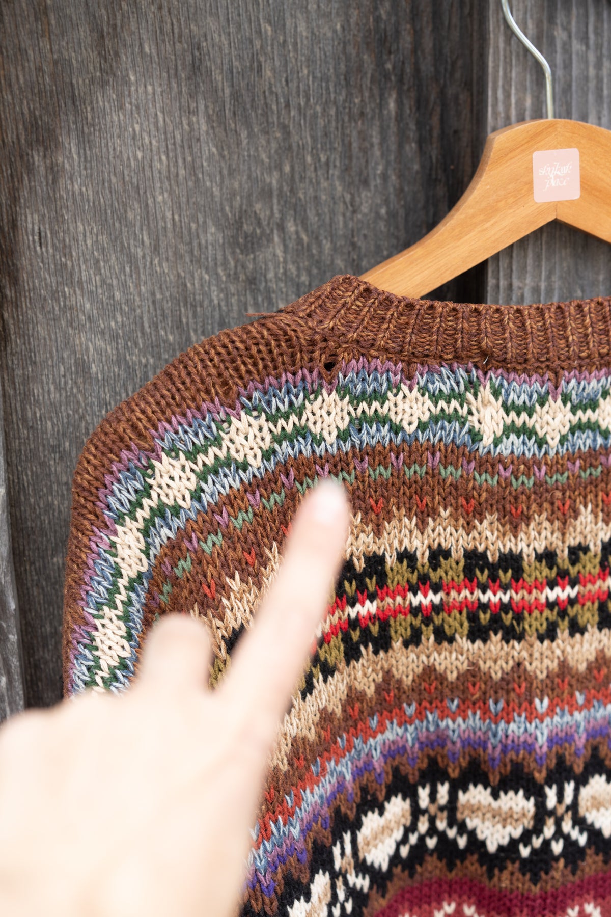 Folk Art Knit Cardigan