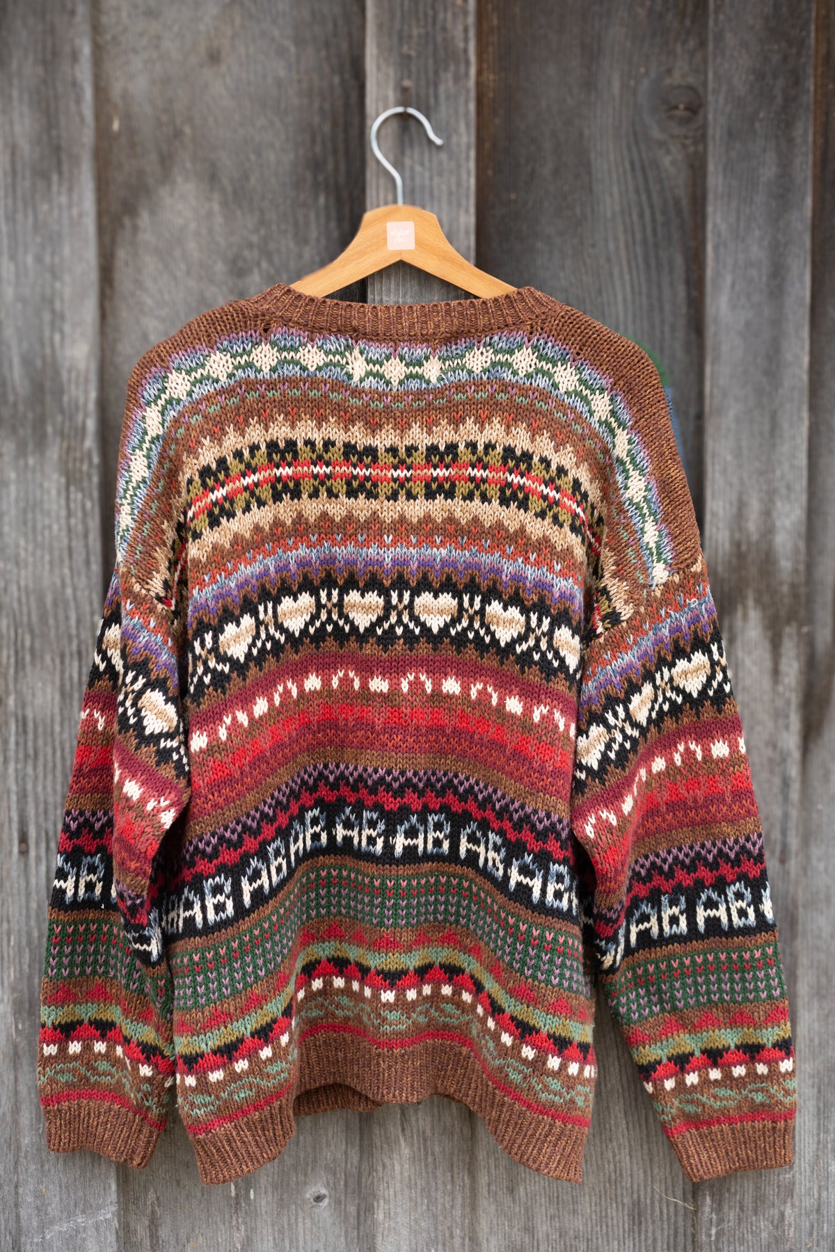 Folk Art Knit Cardigan