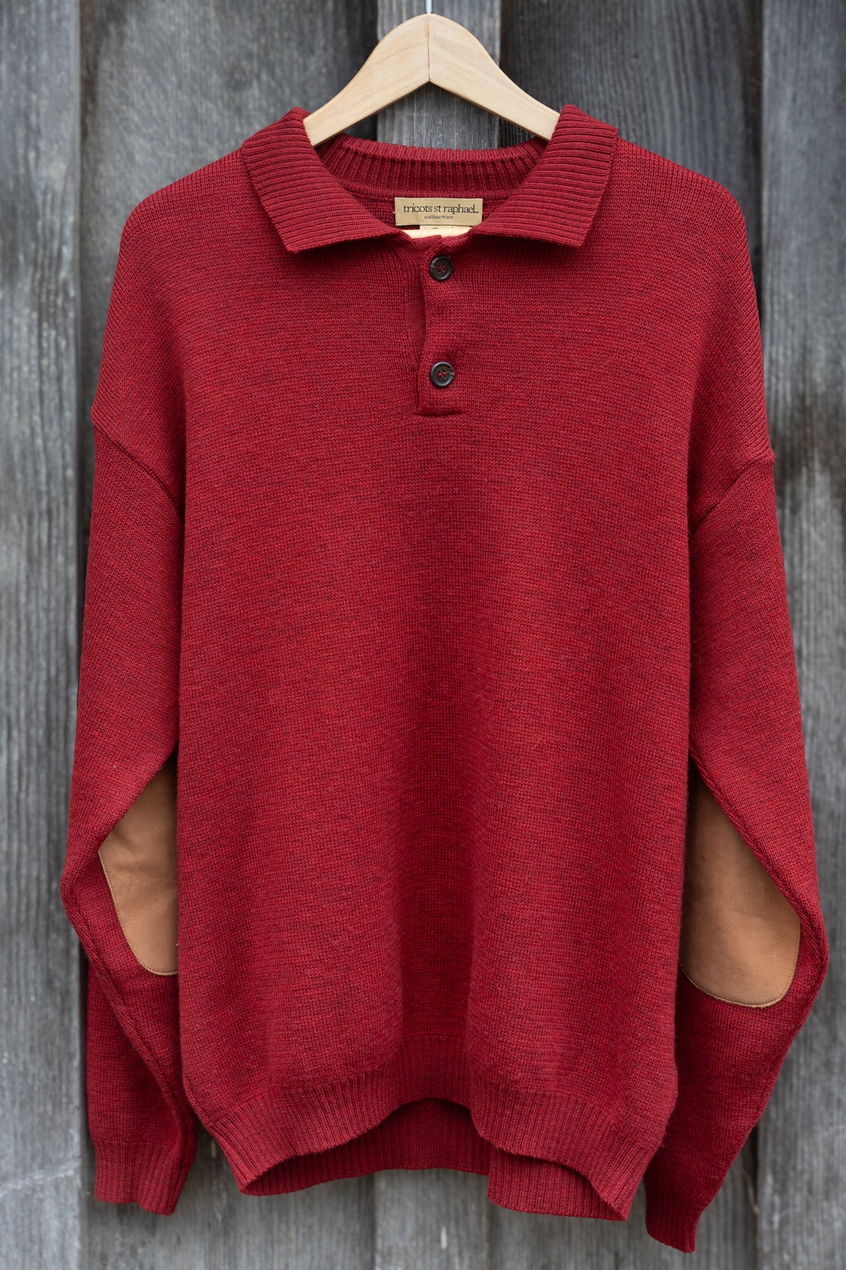Tricots St. Raphael Wool Elbow Patch Sweater