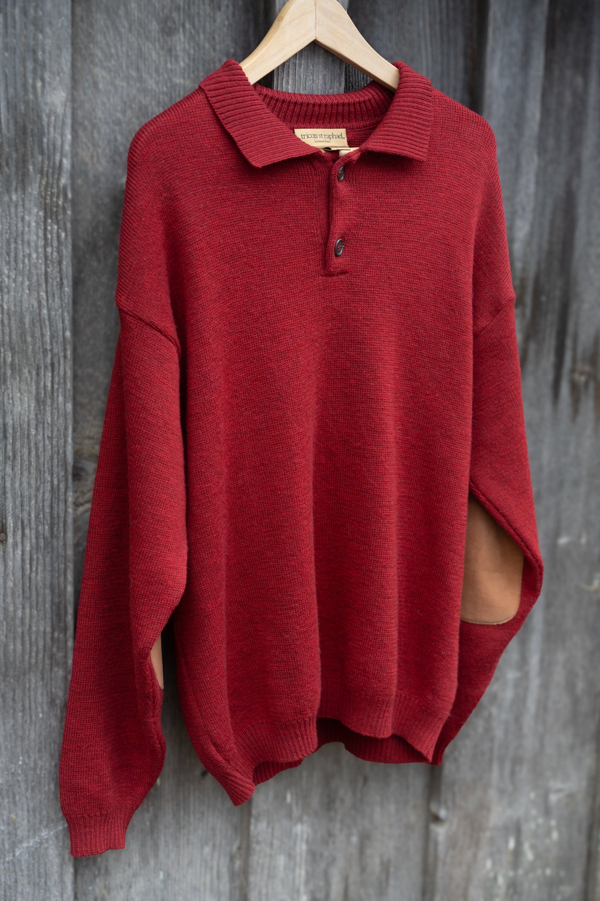 Tricots St. Raphael Wool Elbow Patch Sweater