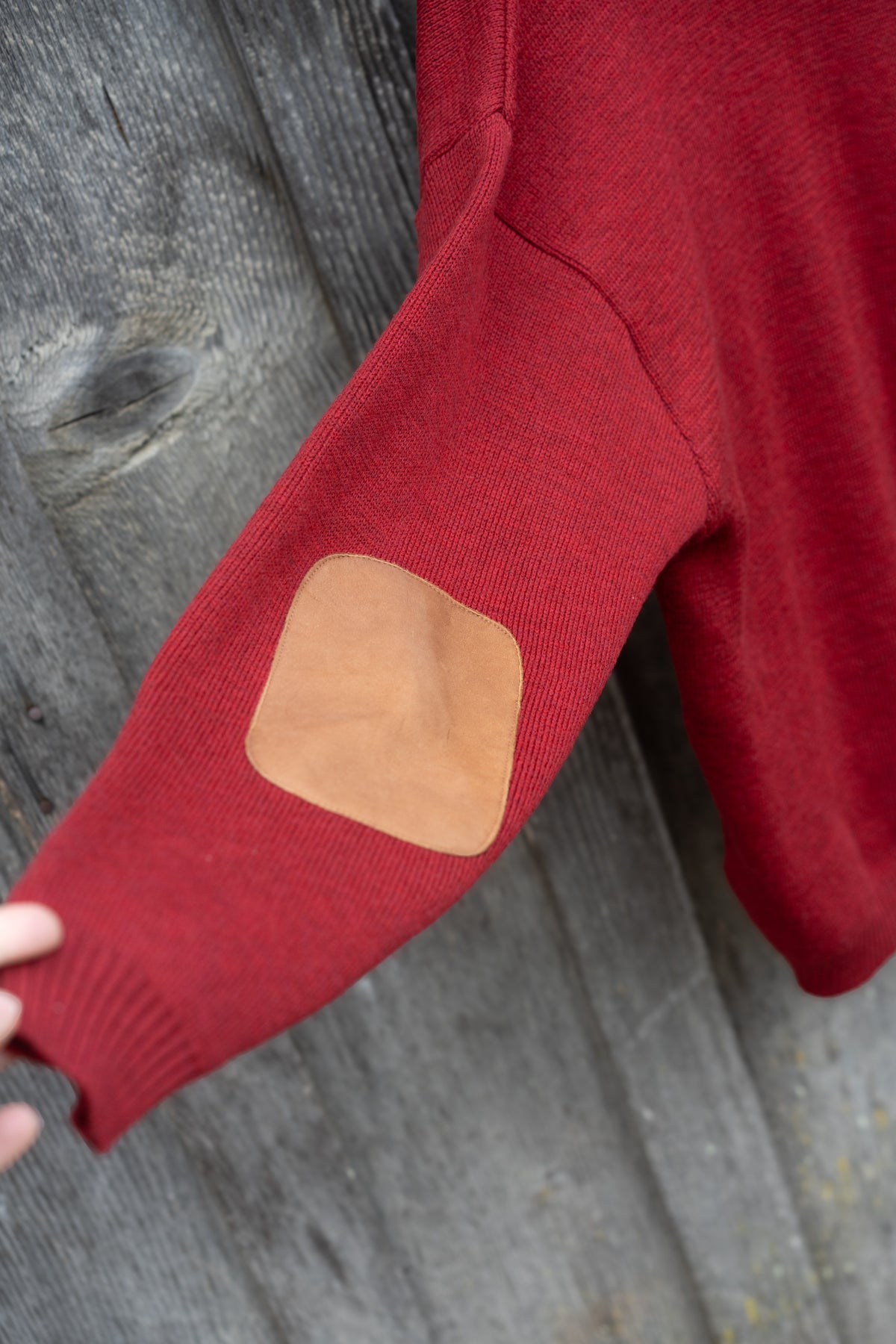 Tricots St. Raphael Wool Elbow Patch Sweater