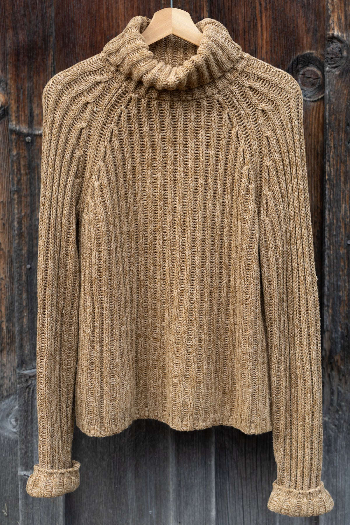 Chunky Ribbed Cotton Turtleneck