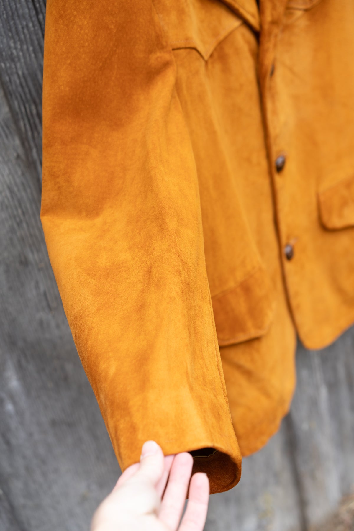c.70 Schott Bros. Tobacco Suede Western Blazer