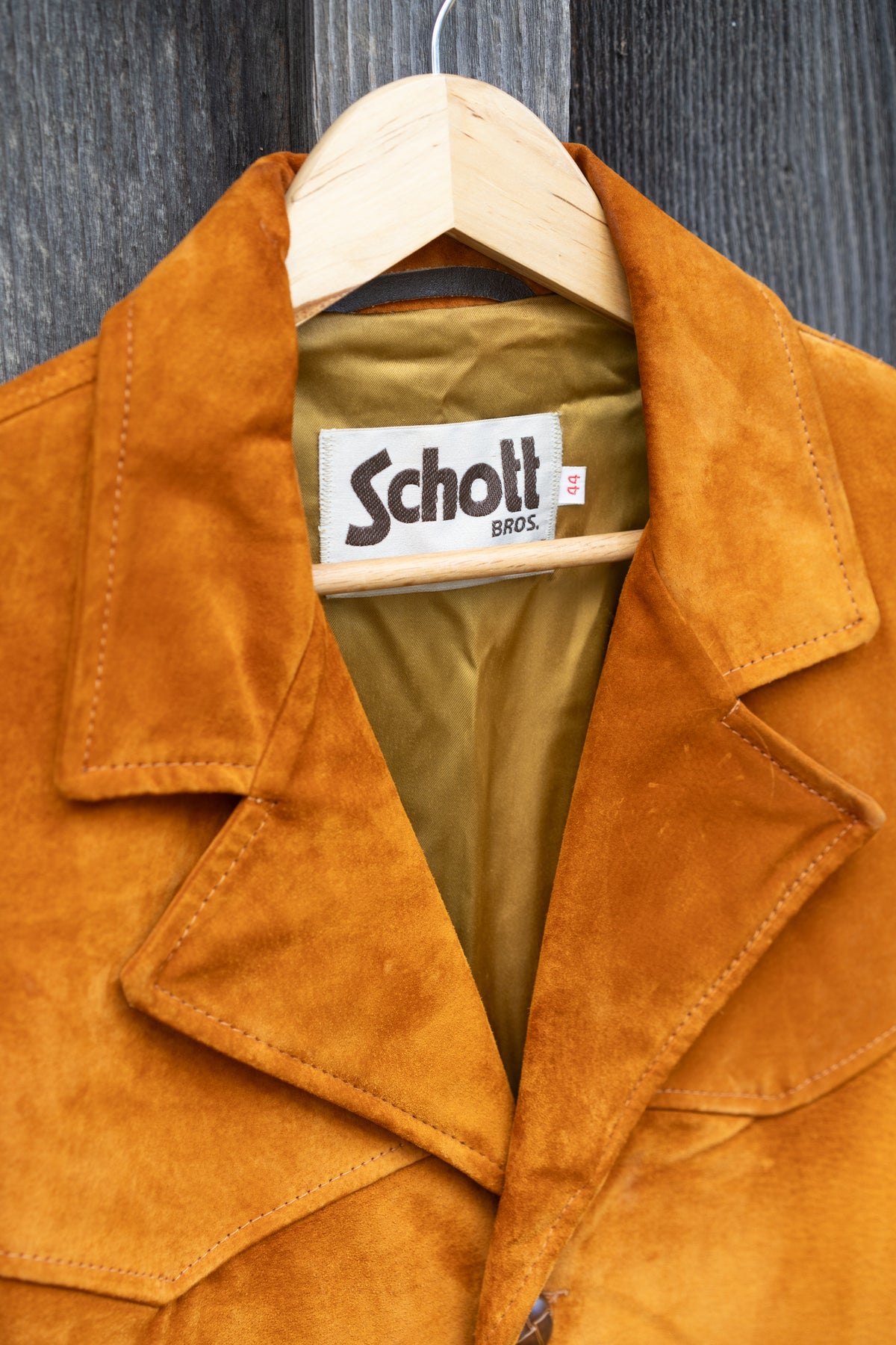 c.70 Schott Bros. Tobacco Suede Western Blazer