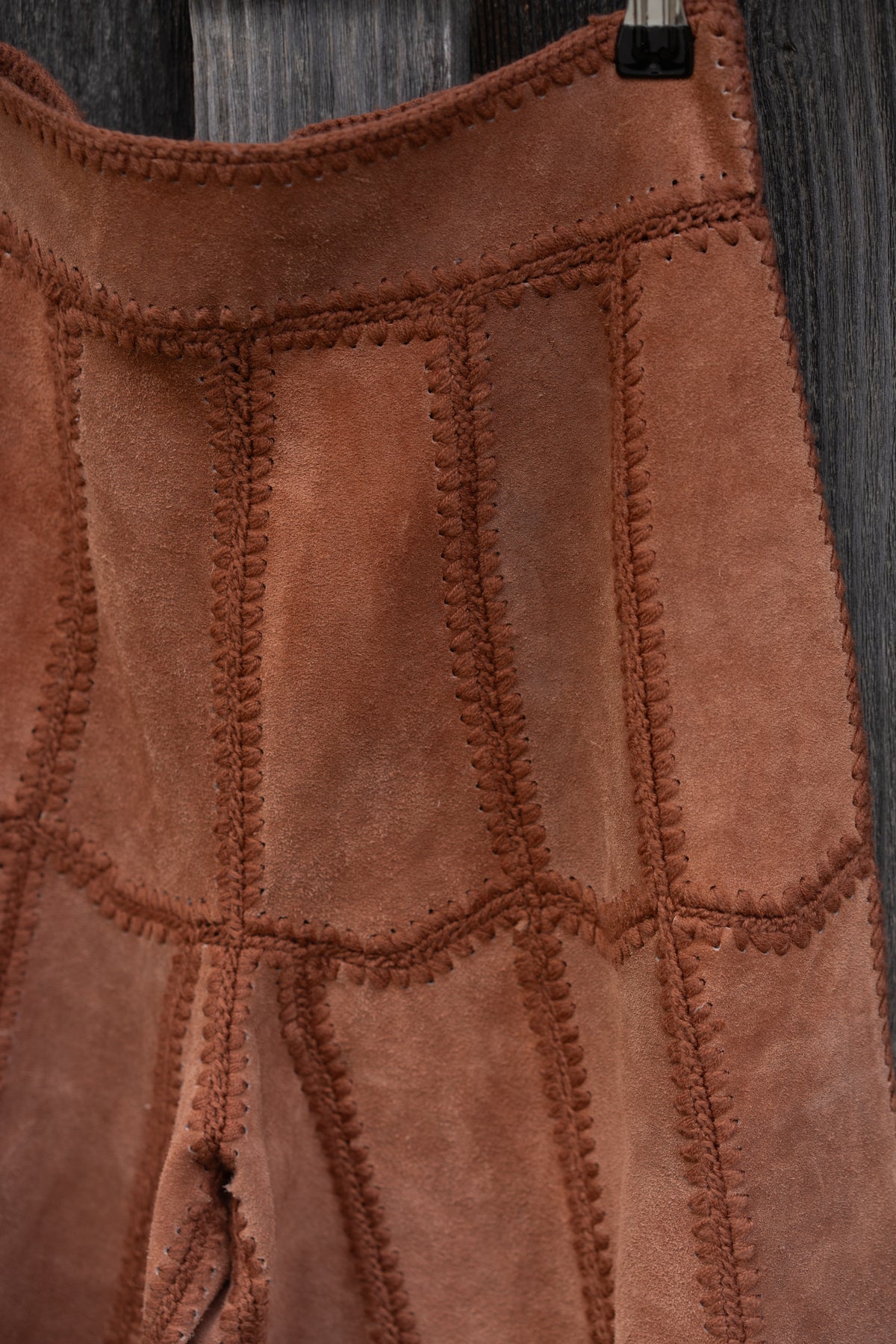 Montgomery Ward Patchwork Suede Leather Shorts