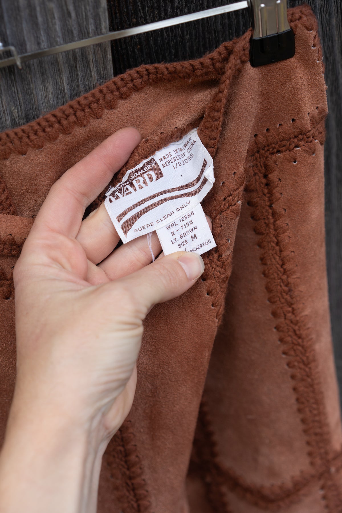 Montgomery Ward Patchwork Suede Leather Shorts