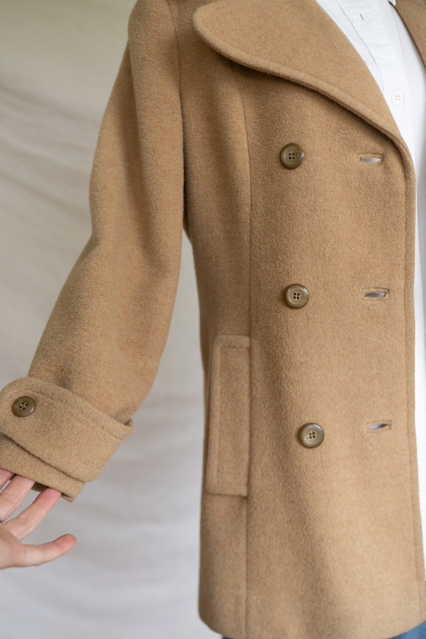 Camel Hair Peacoat