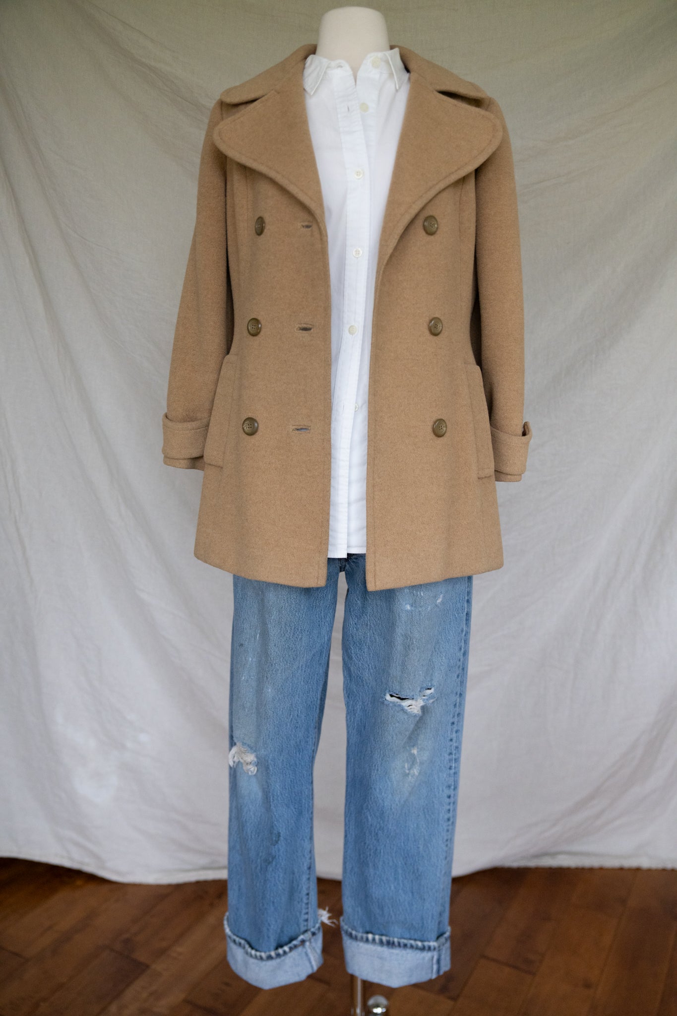 Camel Hair Peacoat