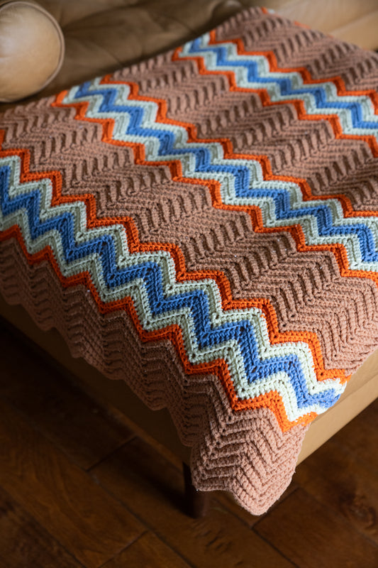 Small Hand-knit Blanket