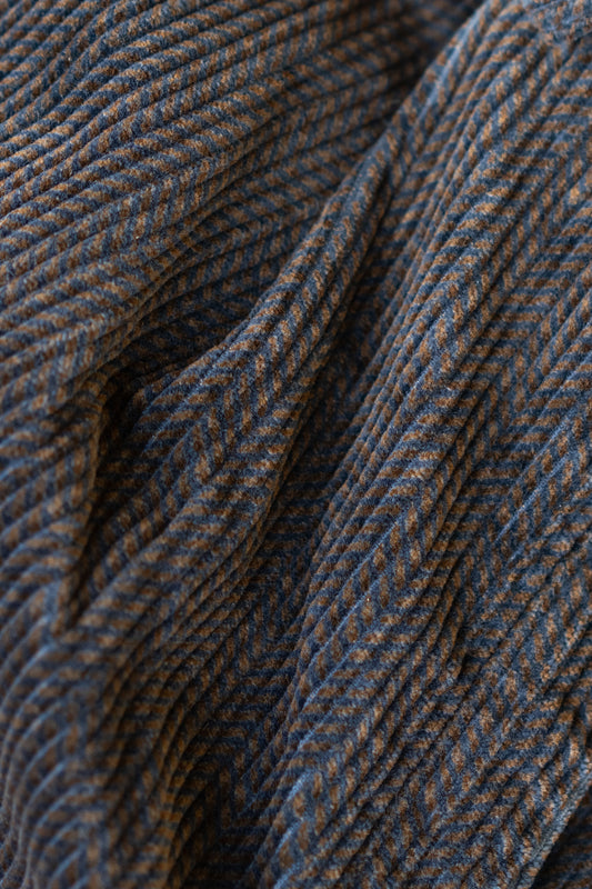 L.L. Bean Brown & Navy Chevron Corduroy Pants