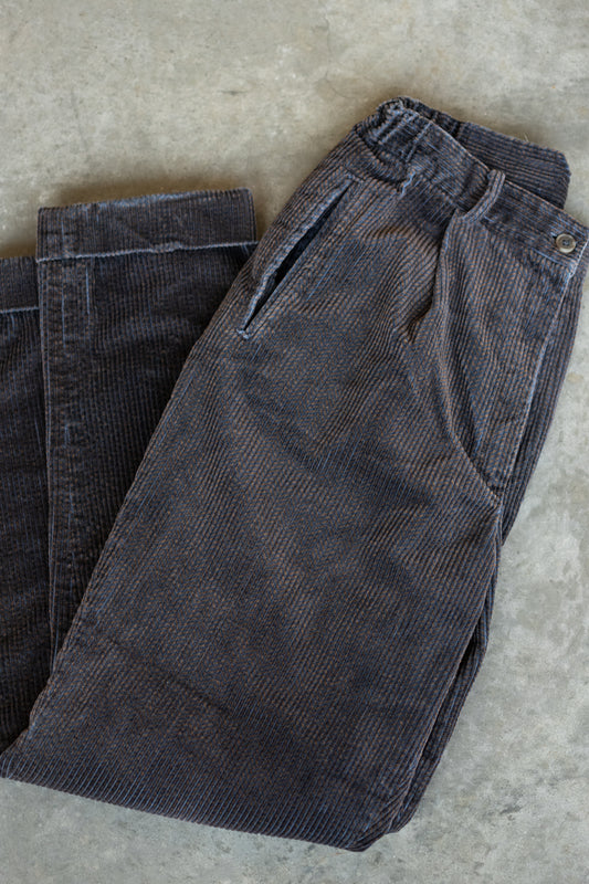 L.L. Bean Brown & Navy Chevron Corduroy Pants