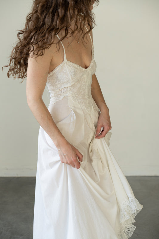 Embroidered Cotton Sleep Dress